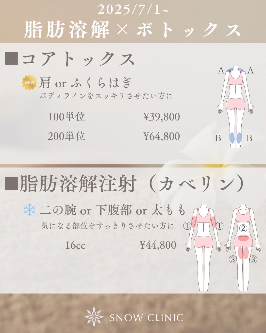 7月のおすすめ施術
