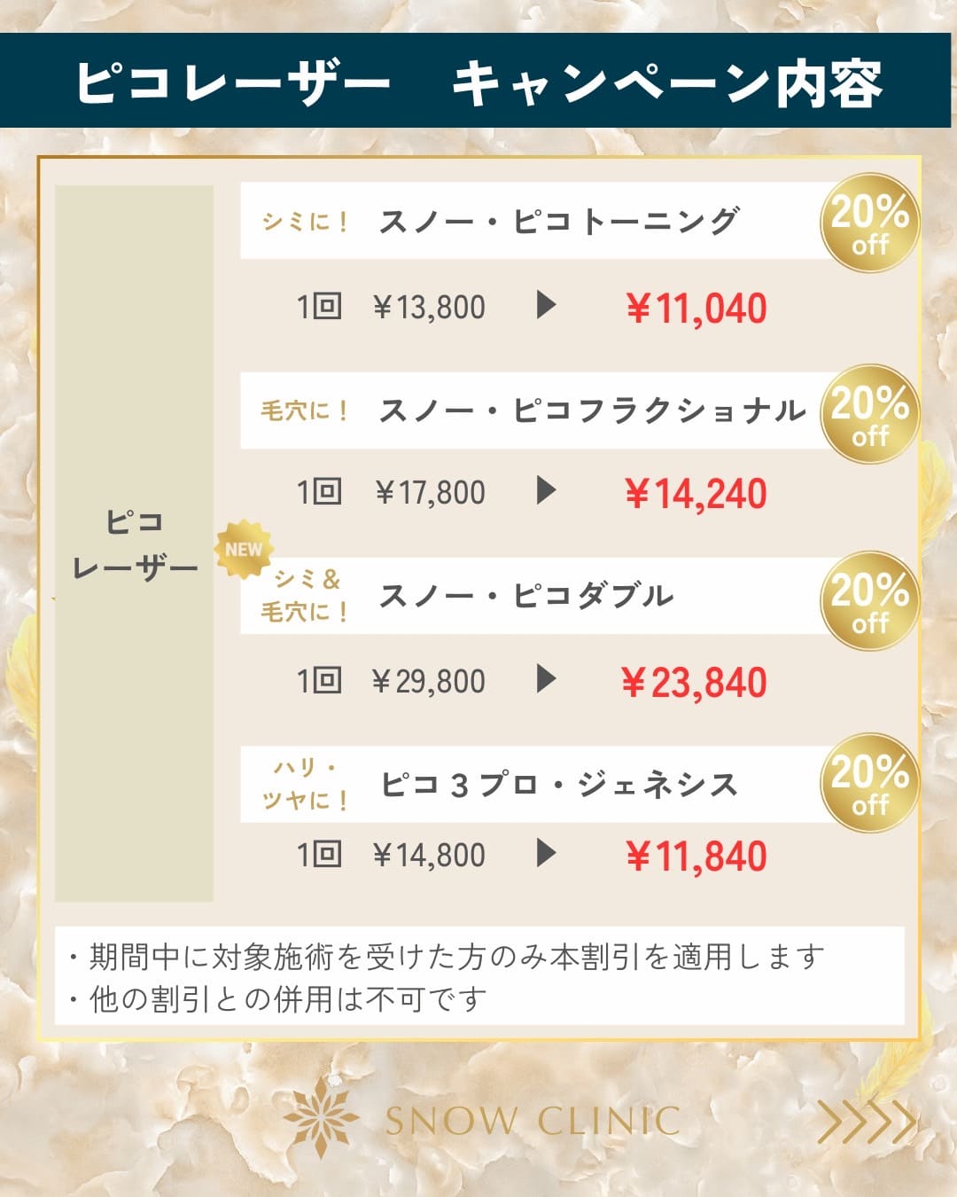 ピコキャンペーン内容