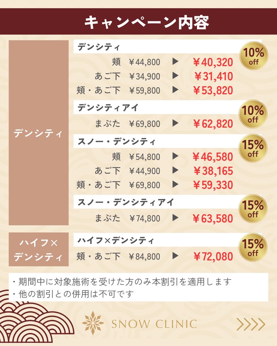 デンシティキャンペーン内容