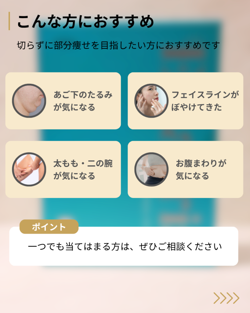 脂肪溶解注射がお勧めな方