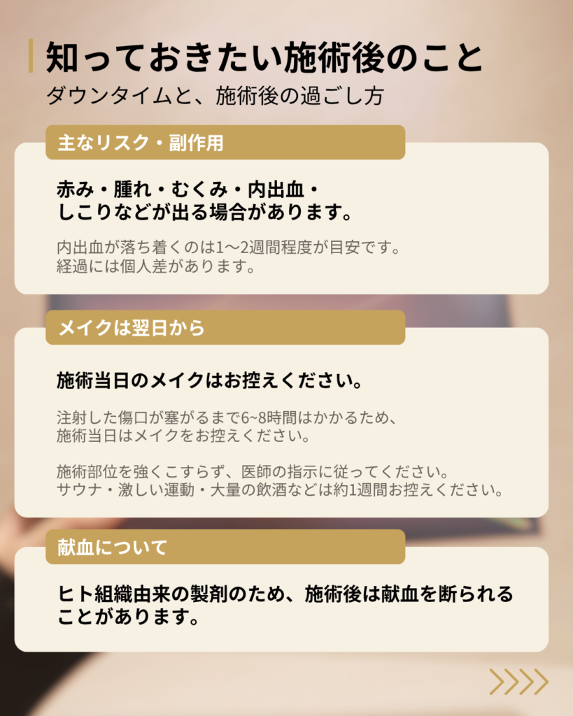 スキンプラスの施術後